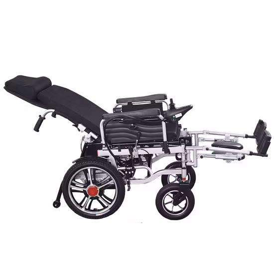 Tousda Reposabrazos reclinable Respaldo Mango Freno Aluminio Plegable Manual/Power/Silla de ruedas eléctrica
